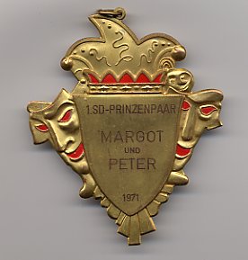 Prinzenpaarorden 1971 Margot & Peter