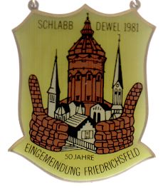 Jahresorden 1981 50 Jahre Eingemeindung Friedrichsfeld